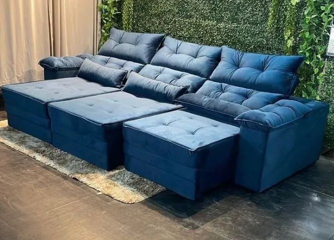 Sofá Retrátil e Reclinável 2,90 DIVIDIMOS EM ATE 10X SEM JUROS - Foto 2