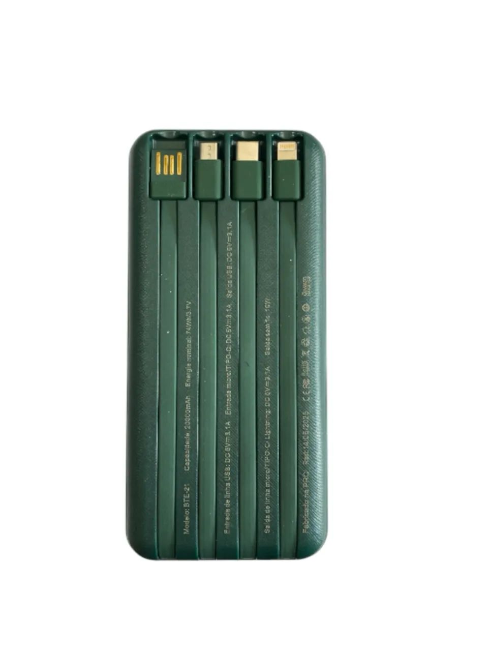 CARREGADOR PORTÁTIL 20.000 MAH GOLD COM INDUÇÃO BTE-21 - Foto 5