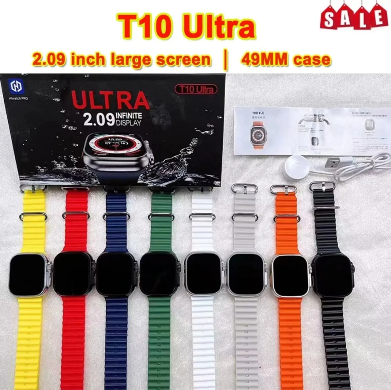 Smartwatch T10 Ultra - Tela Infinita 2.09"