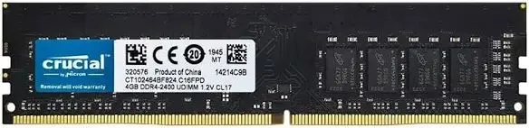 Memória RAM Crucial 4GB DDR4 2666MHz