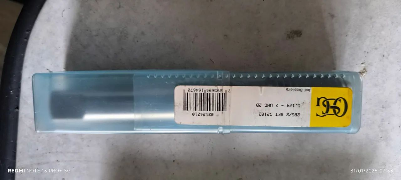 Fresa para Torno 285/2 SFT D2183 1 1/4 - 7 UNC 2B