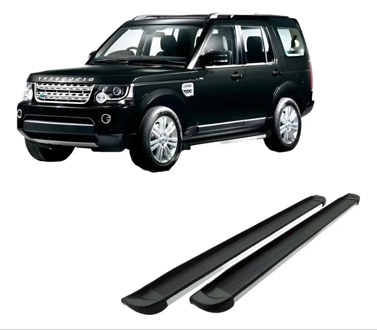Par de estribos laterais para Land Rover Discovery