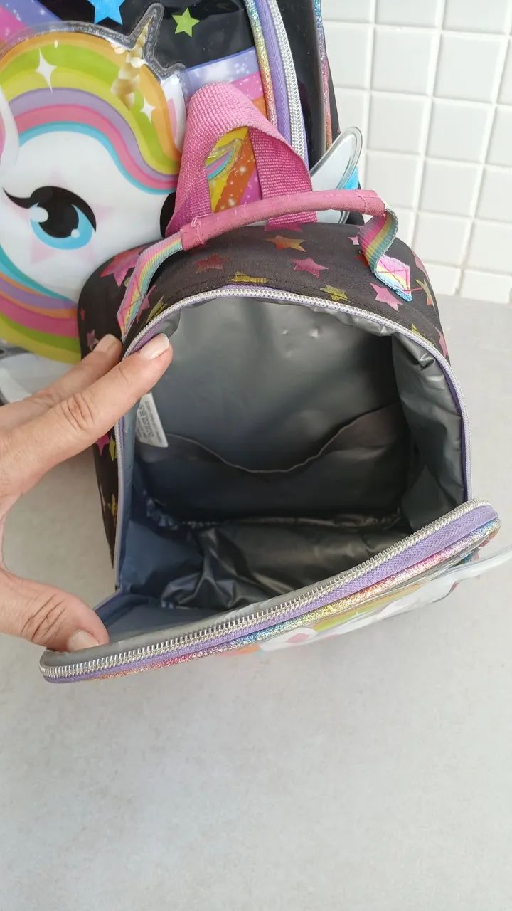 Mochila escolar de rodinha com lancheira com DESCONTÃOO  - Foto 4