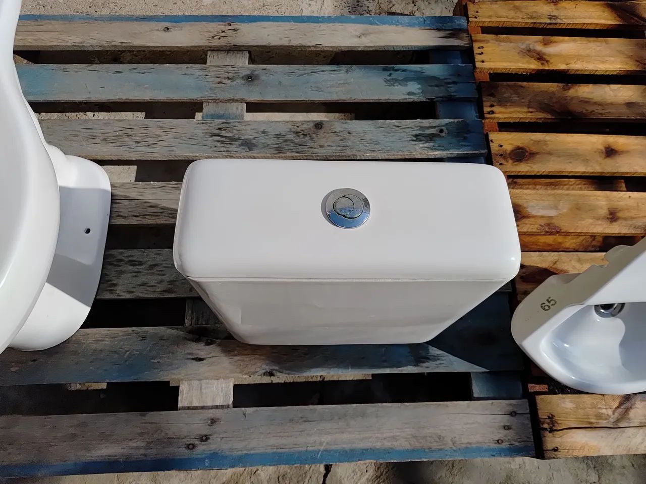 Kit banheiro - Vaso, caixa acoplada e Cuba - Foto 4