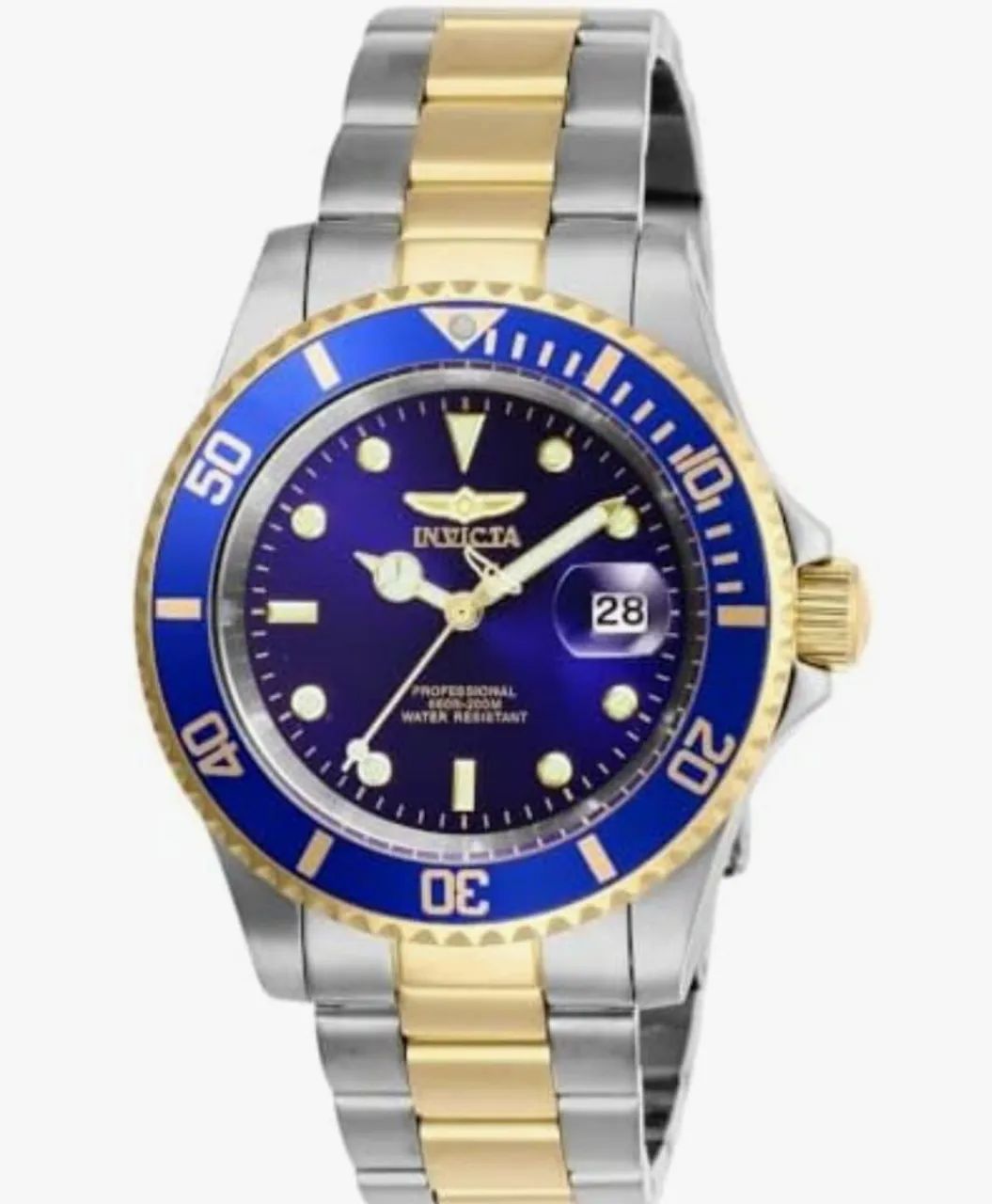 Relógio De Pulso Masculino Invicta Pro Driver Azul Orginal<br>