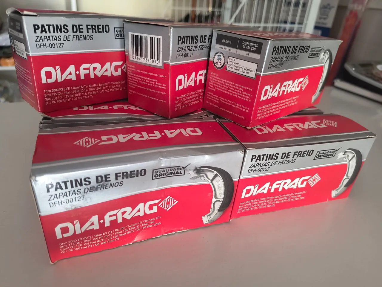 Patins de Freio Dia-Frag DFH-00127