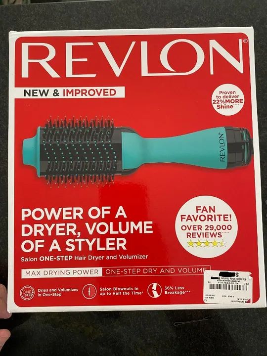 Escova Revlon One Step Volumizer And Hair Dryer.