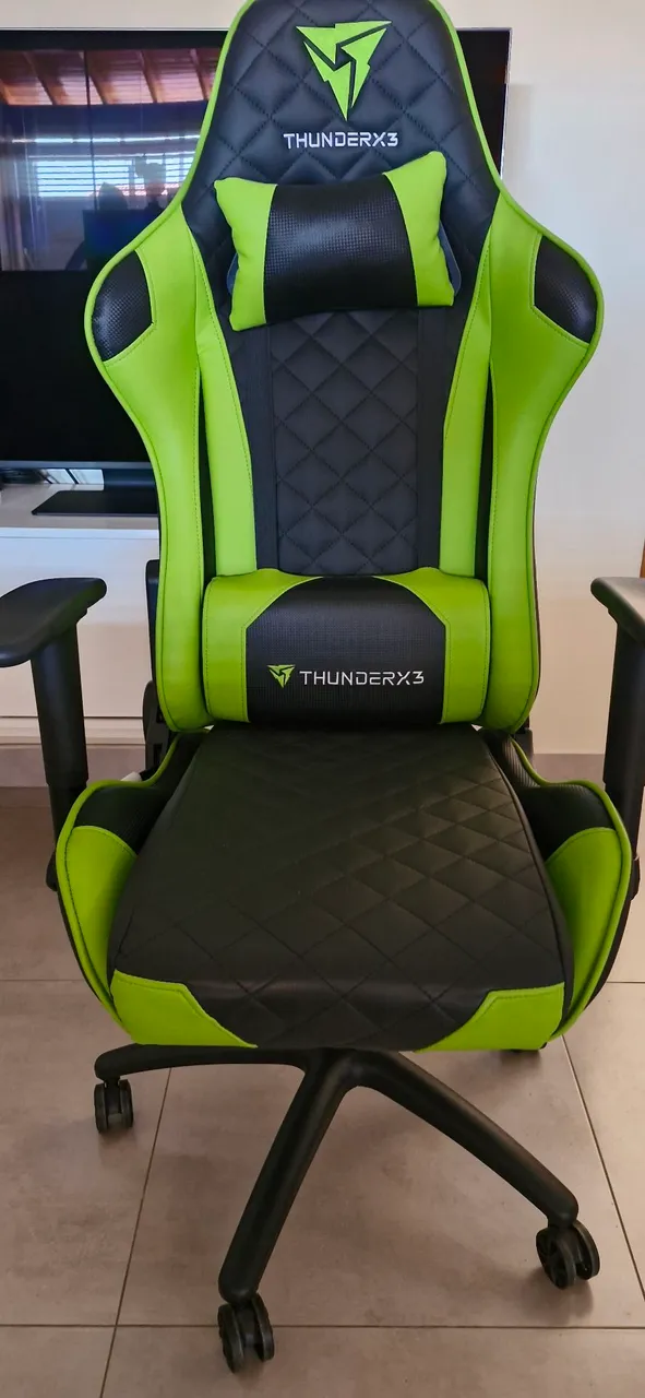 Cadeira Gamer ThunderX3 TGC12 Verde/Preto