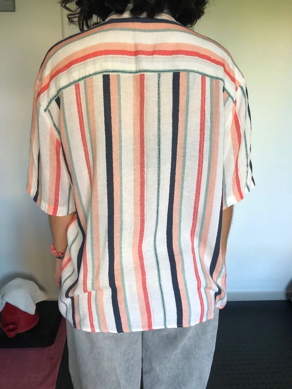 Camisa listrada Baw, tamanho M - Foto 3