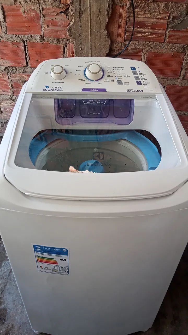 Máquina de Lavar Roupa Electrolux 8,5kg Turbo Economia