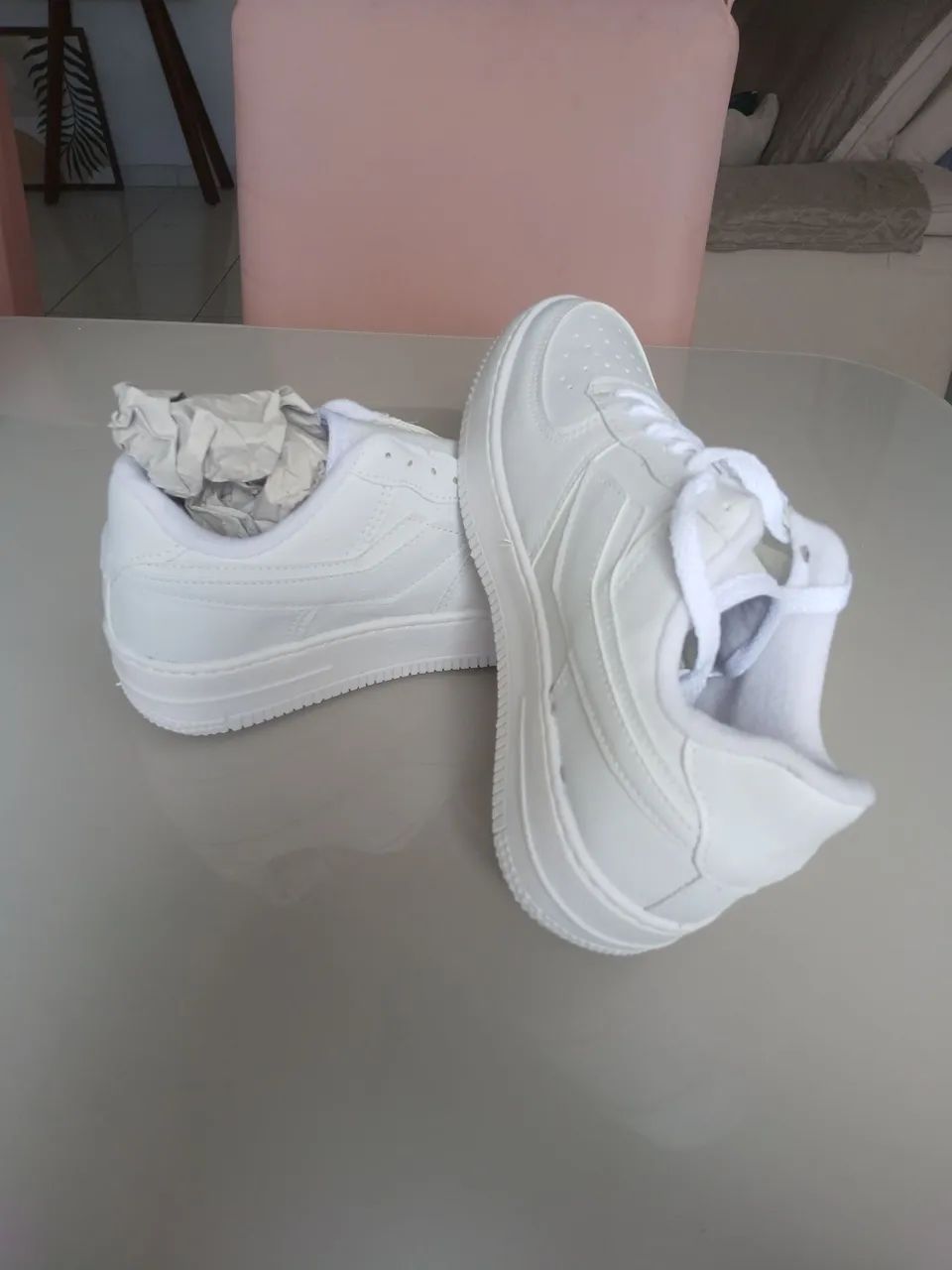 TÊNIS BRANCO NOVO - Foto 3
