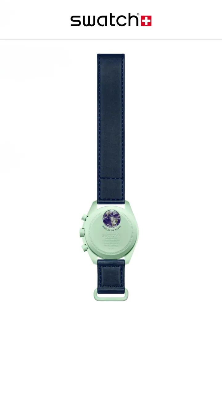 RELÓGIO OMEGA X SWATCH MOONSWATCH - MISSION ON ERTH - ORIGINAL - Foto 5