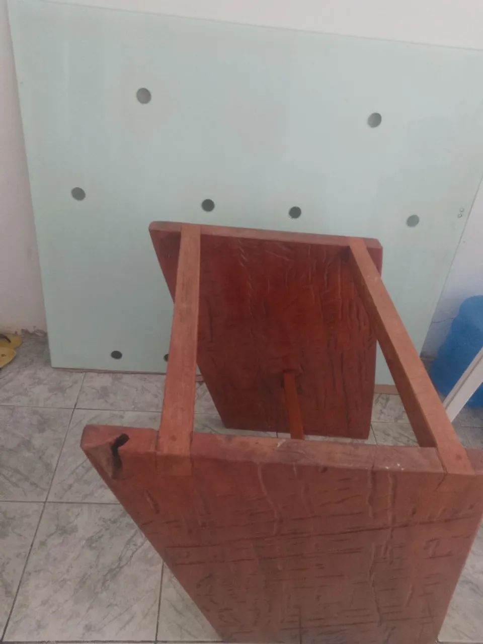 Mesa de vinhático, decorada  - Foto 2