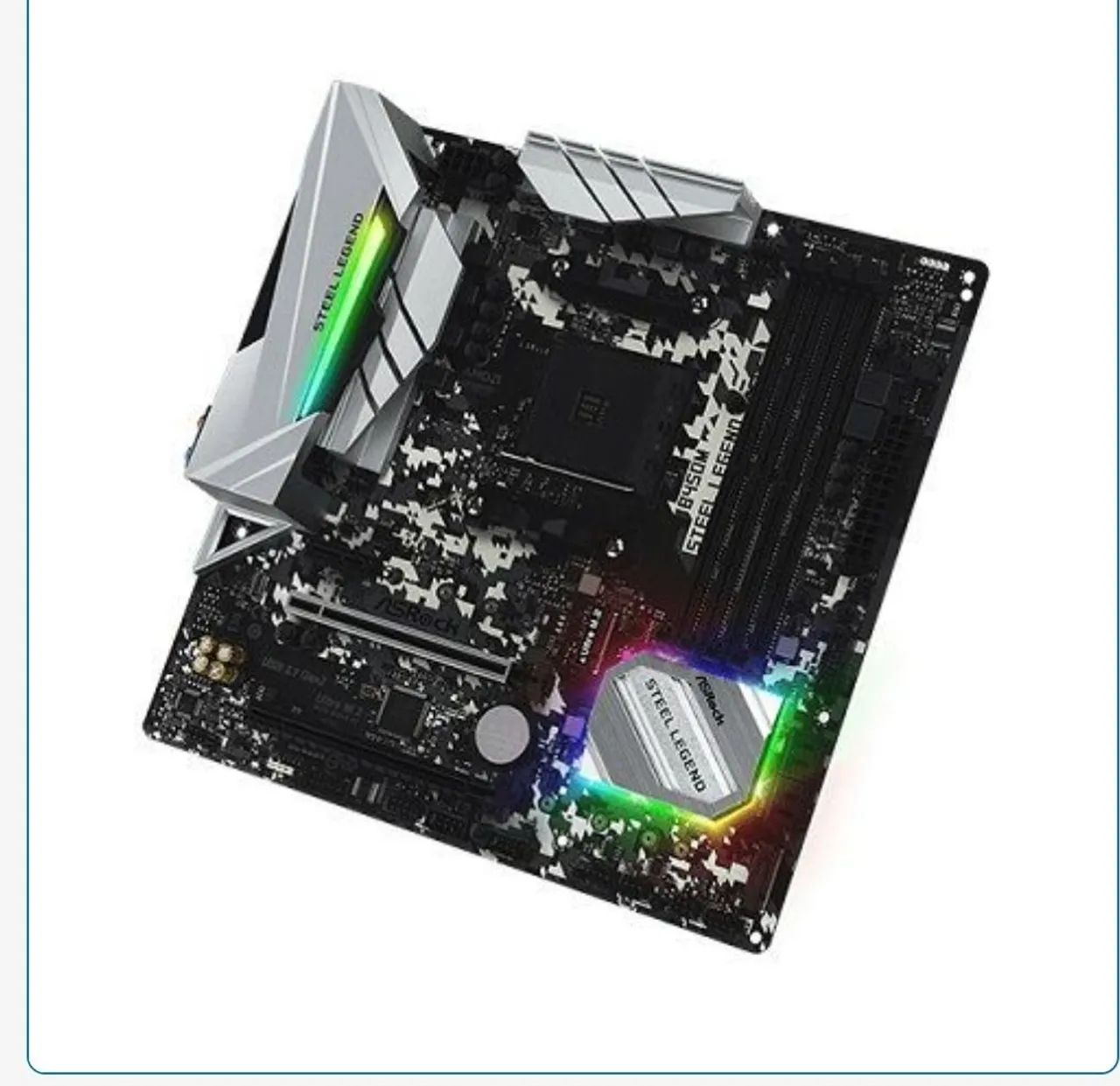 Placa Mãe AM4 ASRock B450M STEEL LEGEND - Foto 2