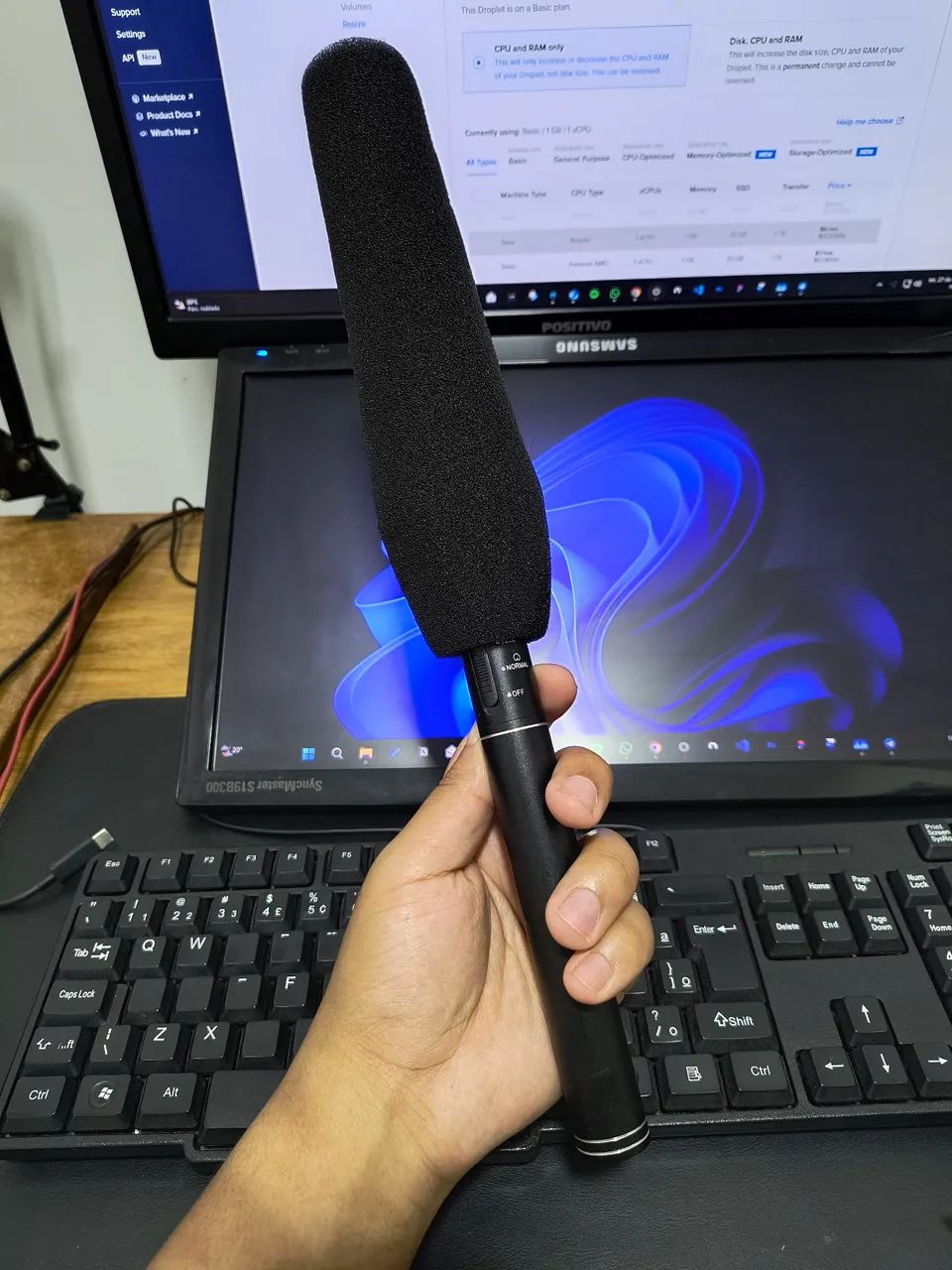 Microfone condensador direcional shotgun - Foto 3