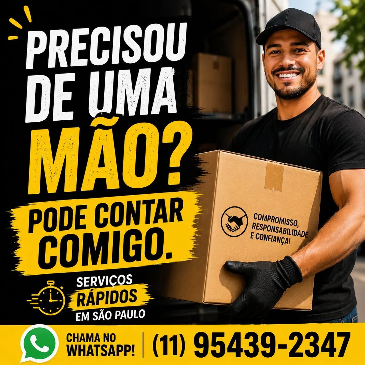 PRECISOU DE UMA MÃO? SERVIÇOS RÁPIDOS EM SÃO PAULO