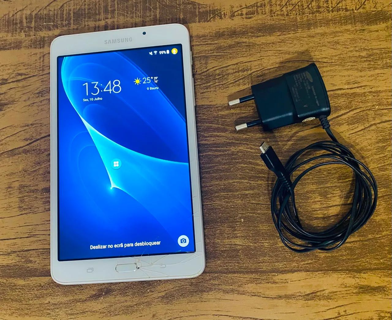 Tablet Samsung 7" Com Detalhe No Vidro - Funciona tudo perfeito - Foto 2