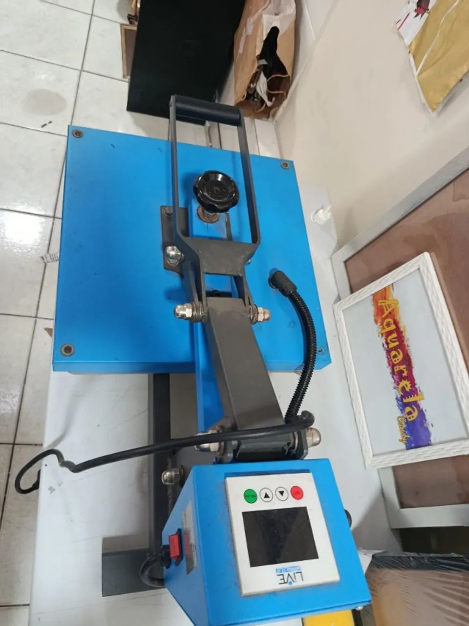 Prensa Térmica Manual Plana - Sublimação/Transfer - Precisa trocar Fio interno