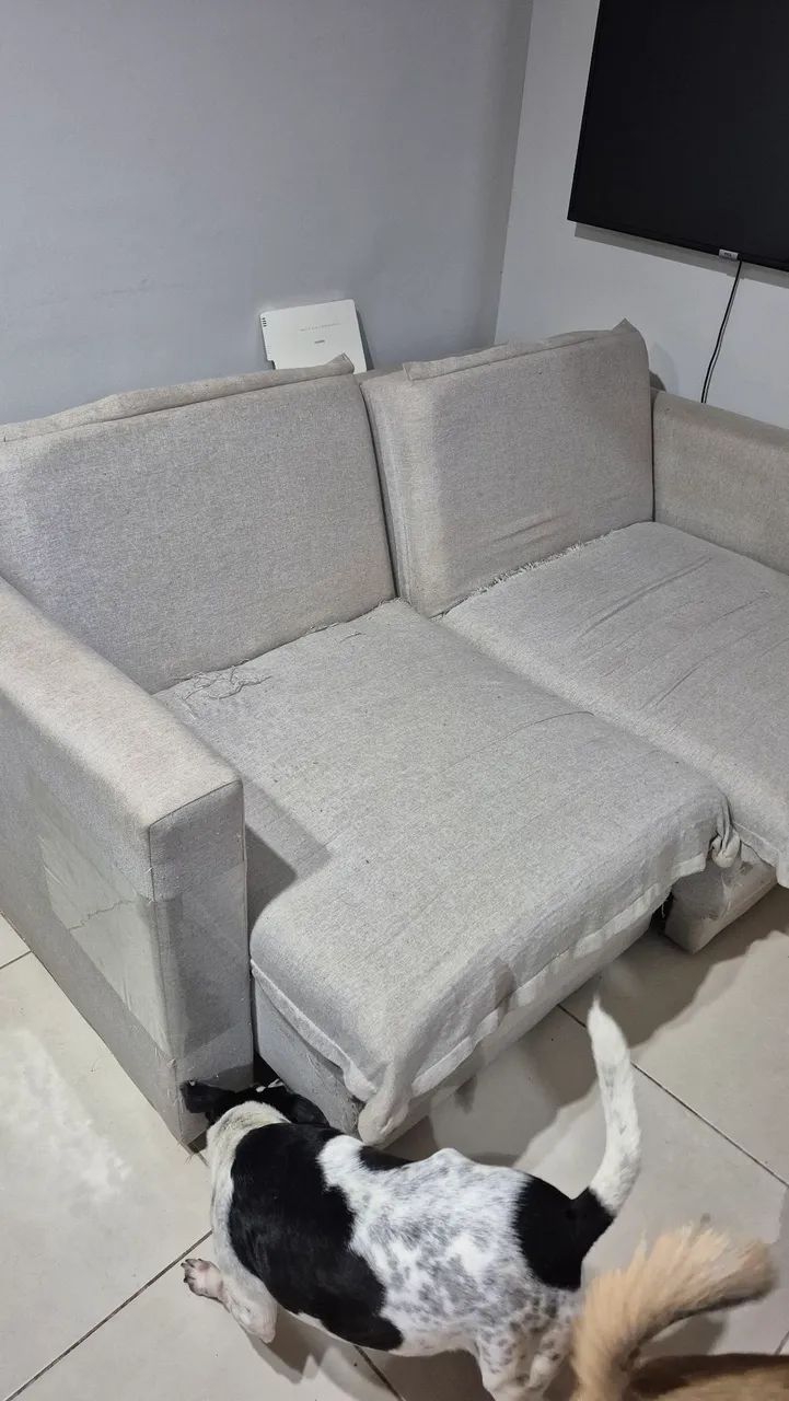 Sofá retrátil 3 lugares