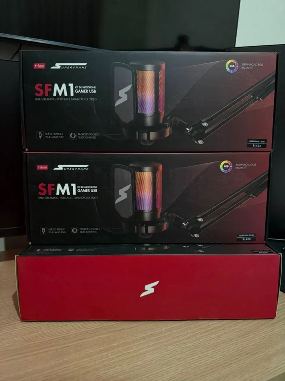 Microfone Fifine SuperFrame SFM1 + Braço Articulado (Lacrado) - Foto 3