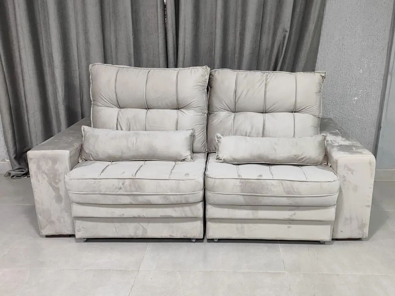 Sofá Retrátil e Reclinável 2,20 Mts Pronta Entrega Conforto e Qualidade  - Foto 2