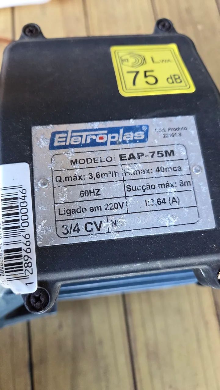 Bomba Autoaspirante  3/4CV - Foto 2