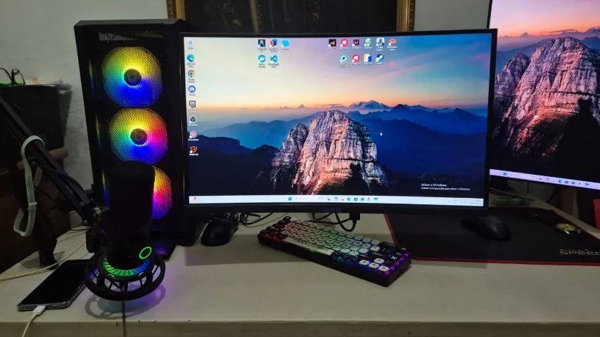 pc gamer ryzen 7 5700g, rx6600 + perifericos