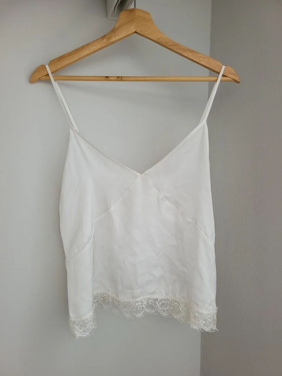 blusa zara branca de alça