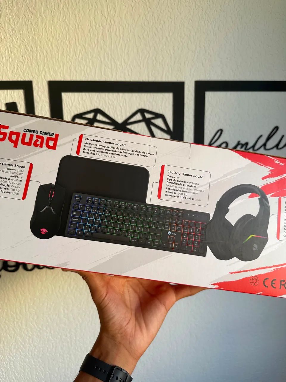 Combo gamer 4 em 1 - Teclado, mouse, headset e mousepad - Foto 5