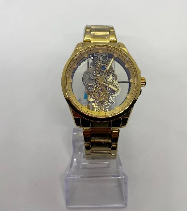 RELÓGIO LUXUOSO TRANSPARENTE - OFERTAS - Foto 5