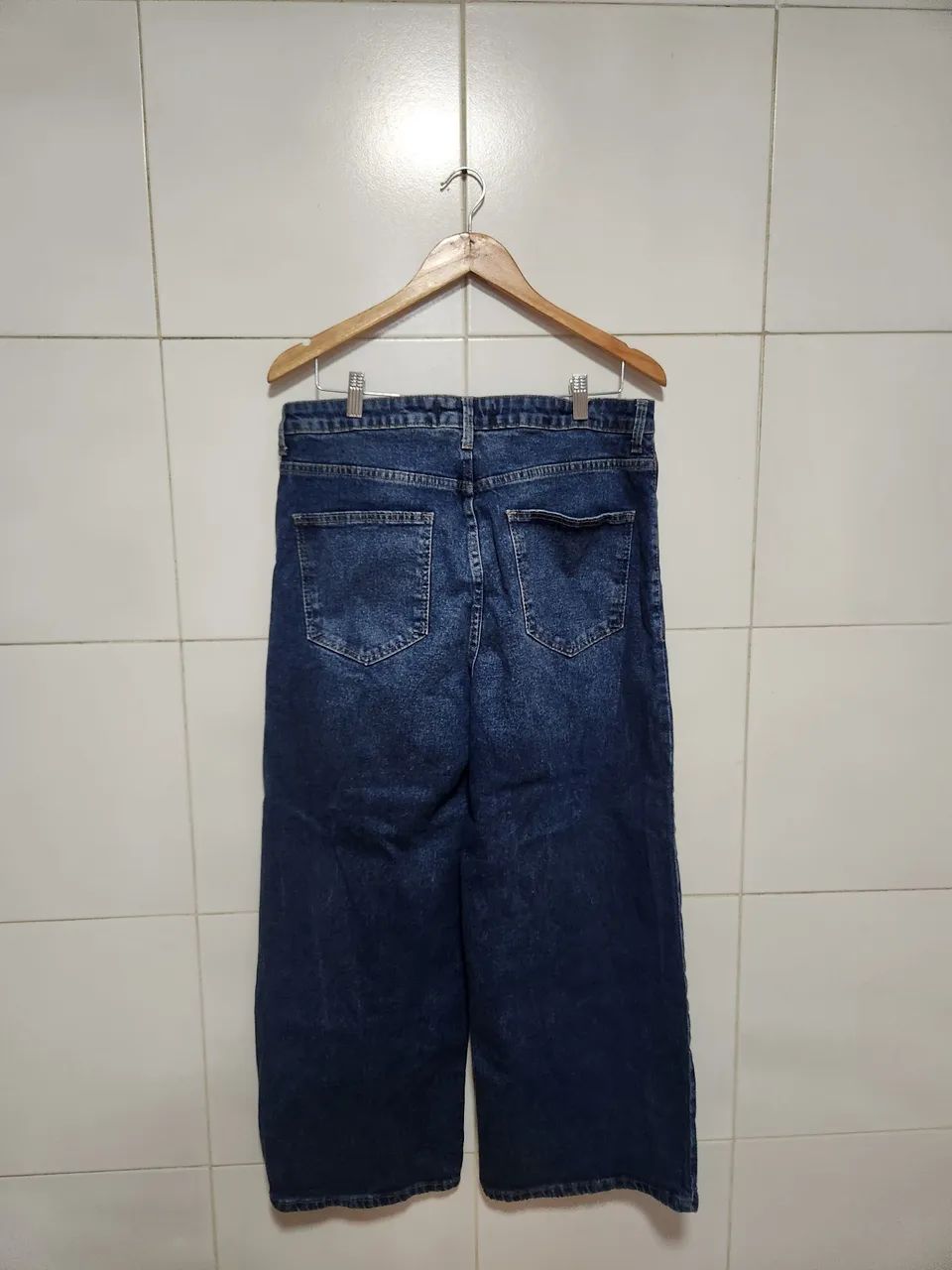 Calca jeans wide leg 44 - Foto 3