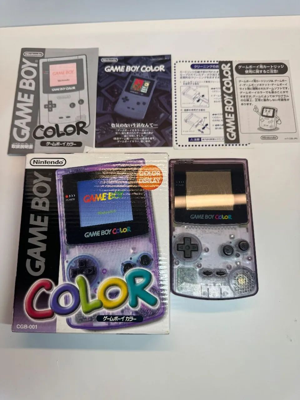 Game boy color (cib ) atomic purple - console + manuais  - Foto 4