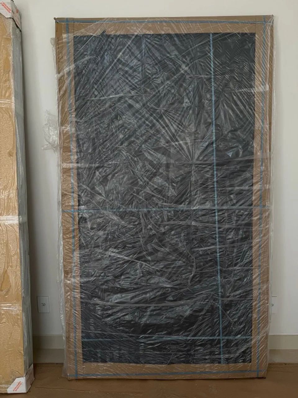Porta NOVA Pivoltante de lambril de aluminio preta 2,10 x 1,20 - Foto 3