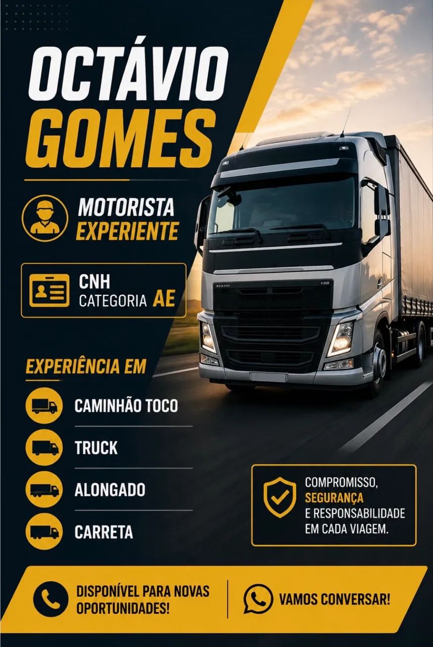Motorista categoria AE 