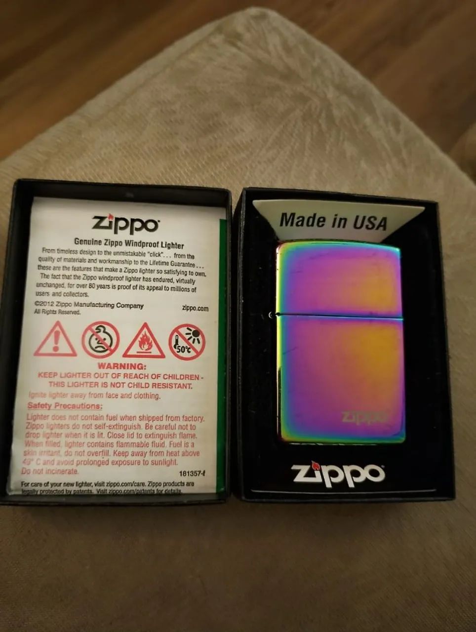 Isqueiro zippo original com caixa e manual  - Foto 2