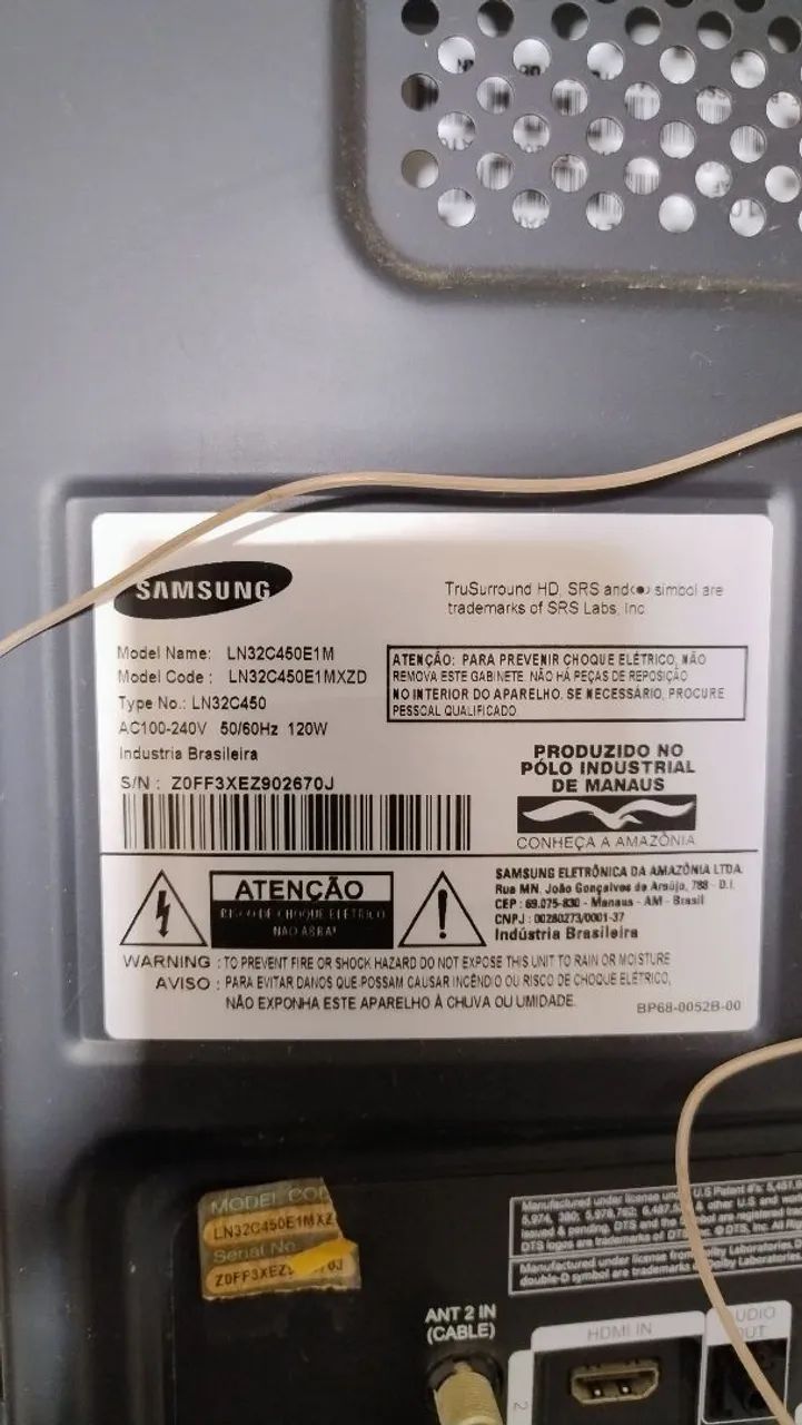 TV Samsung 32" LCD - Perfeito Estado (Com Controle e Base) - Foto 4