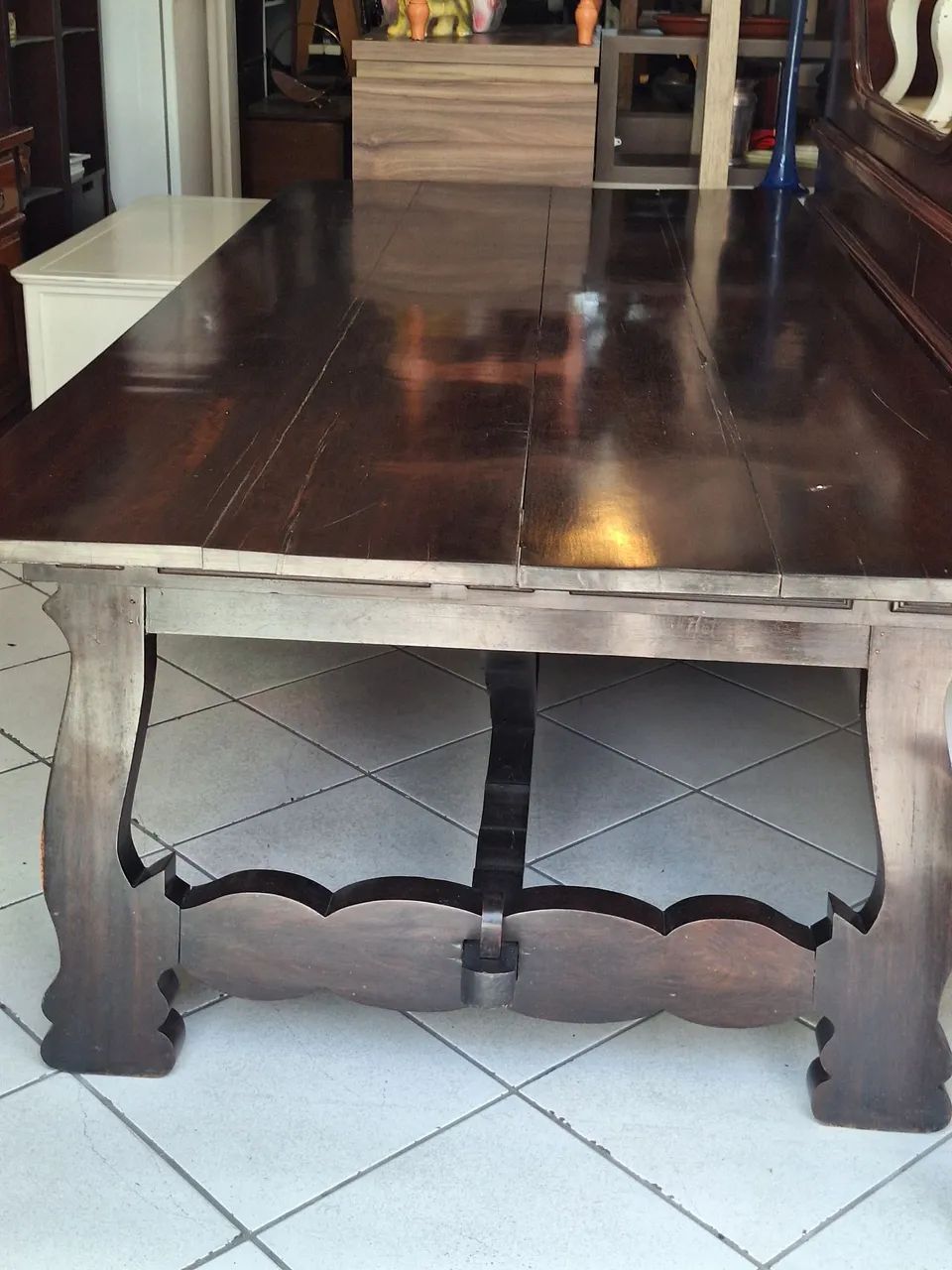 Mesa em madeira maciça  em jacarandá  - Foto 3