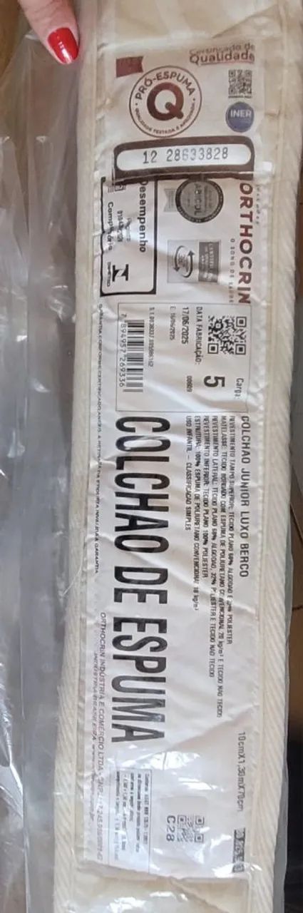 Vendo colchão berço luxo Ortochrin  - Foto 2