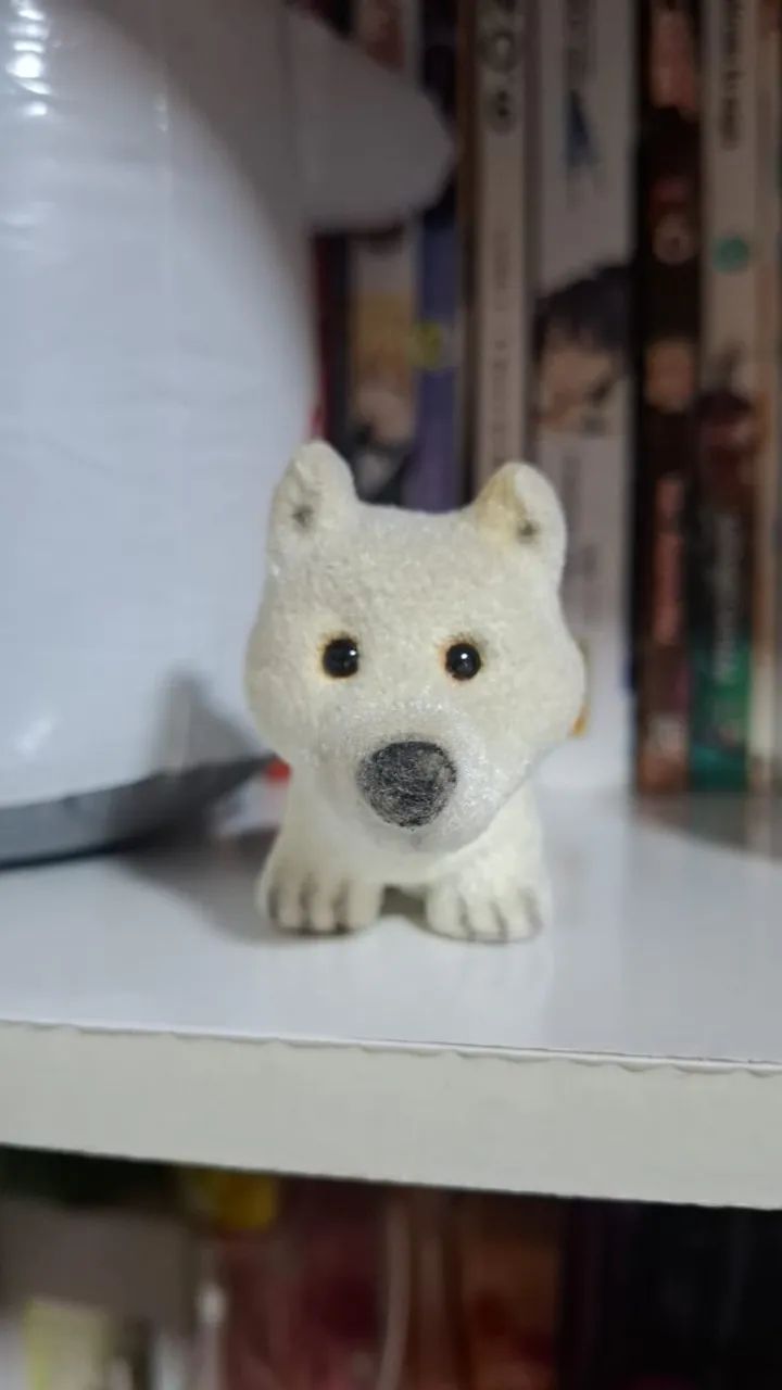Miniatura Flocada Cachorro