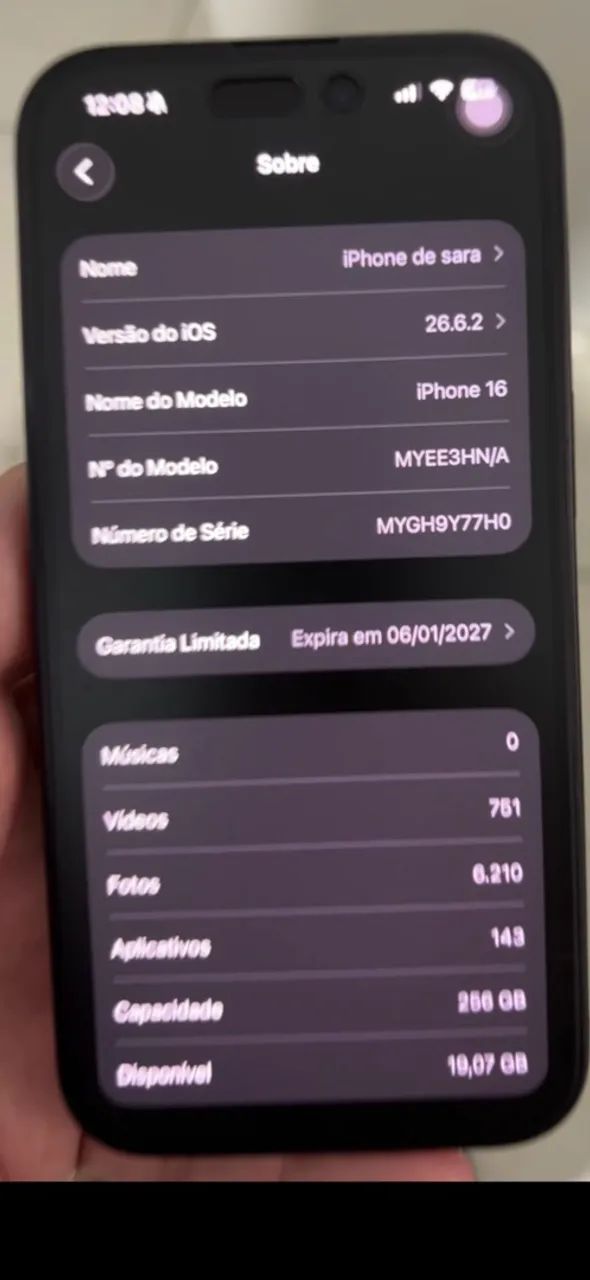 IPhone 16 256 gb - Bateria 99% - Garantia Apple - Foto 4