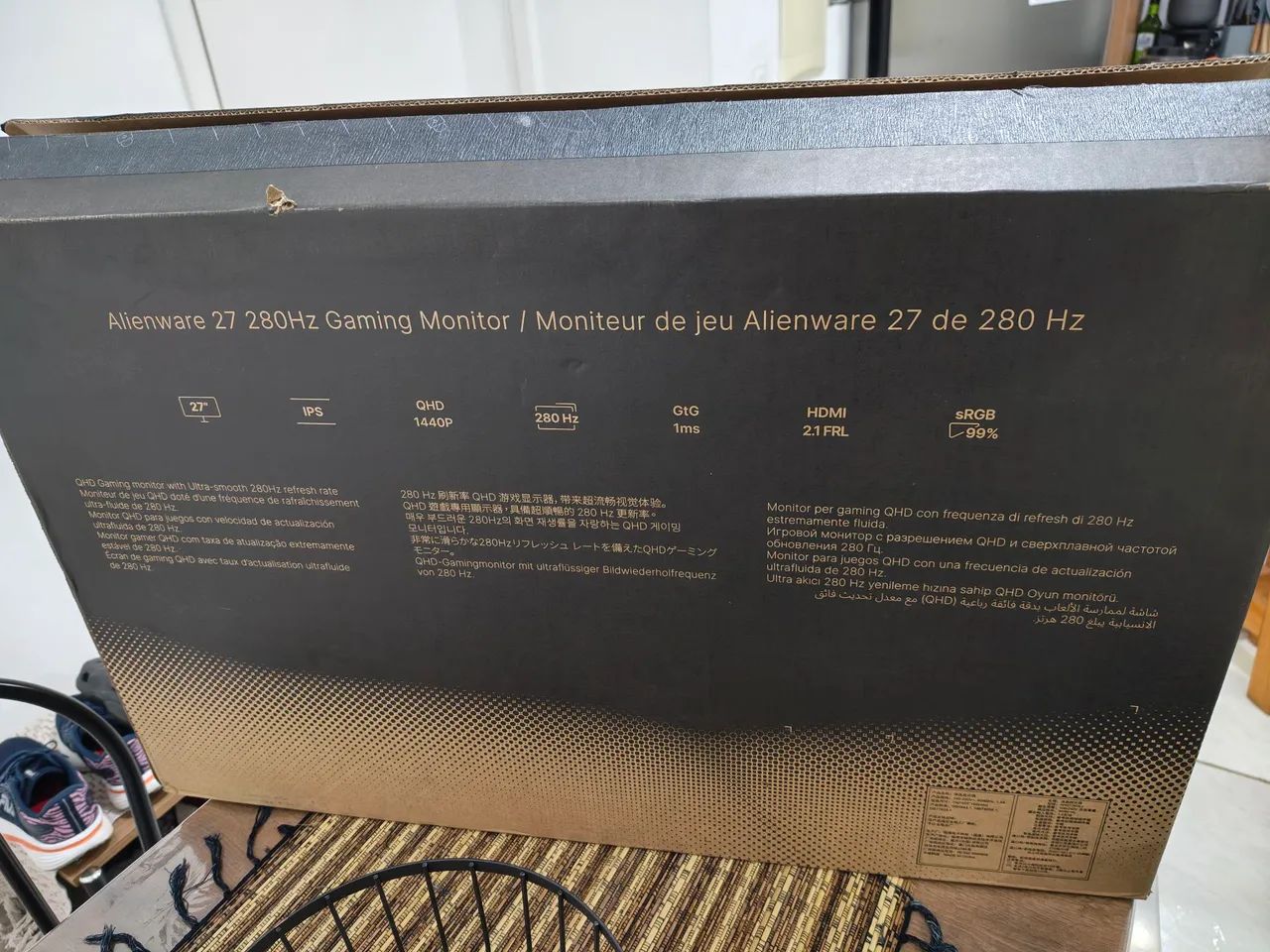 Monitor DELL Alienware QHD 280Hz IPS 27 Polegadas (Produto novo) - Foto 4