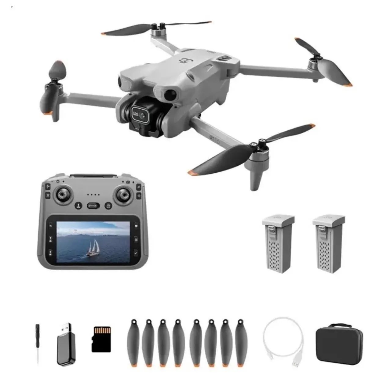 Drone Gt50 2 baterias controle com tela novo  - Foto 4