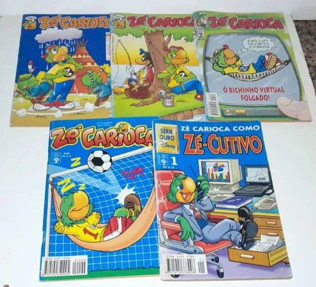 Zé Carioca - 5 Gibis - Abril/Disney - 1998