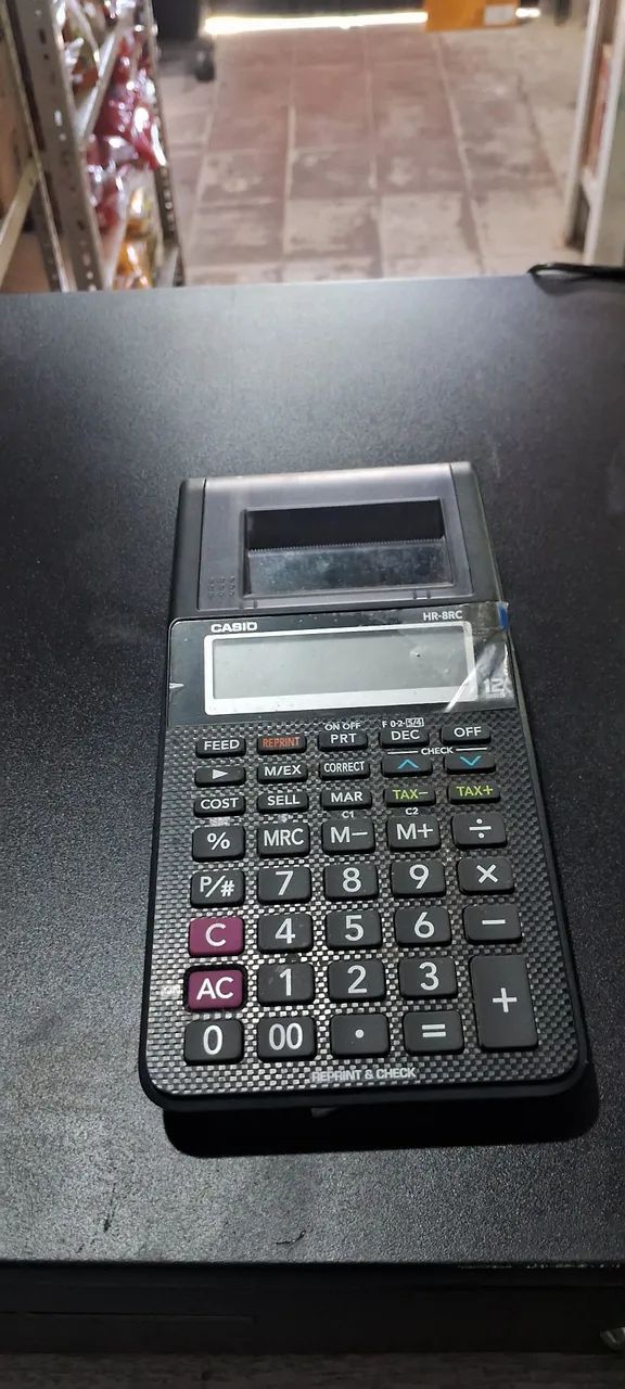 Calculadora digital com impressora 