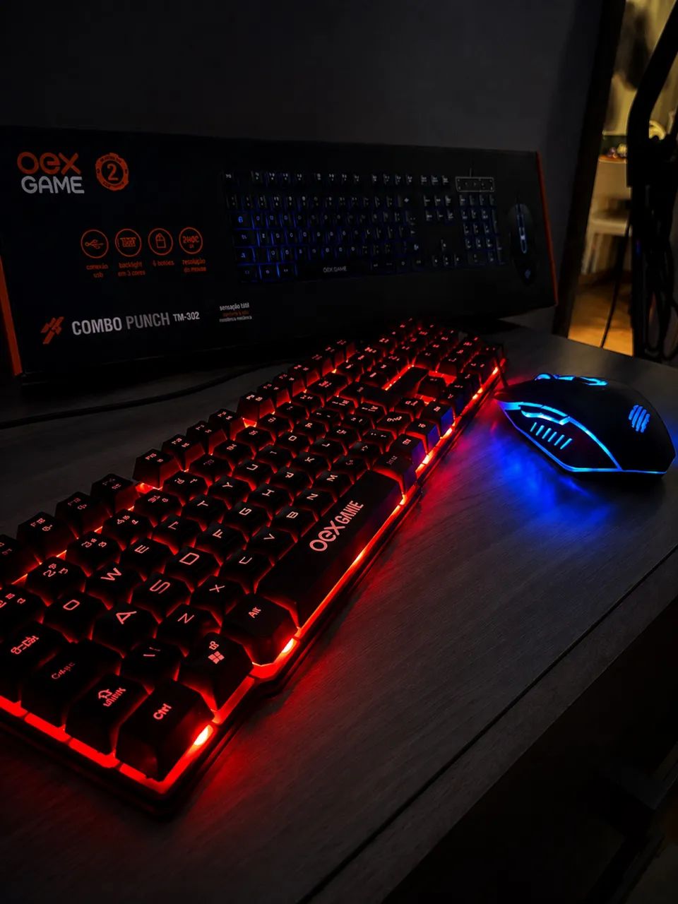 KIT GAMER OEX GAME COMBO PUNCH TM-302 - Foto 3