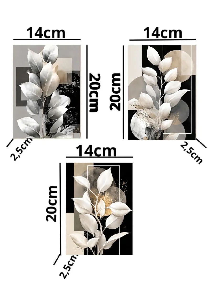 Kit de 3 quadros decorativos  - Foto 3