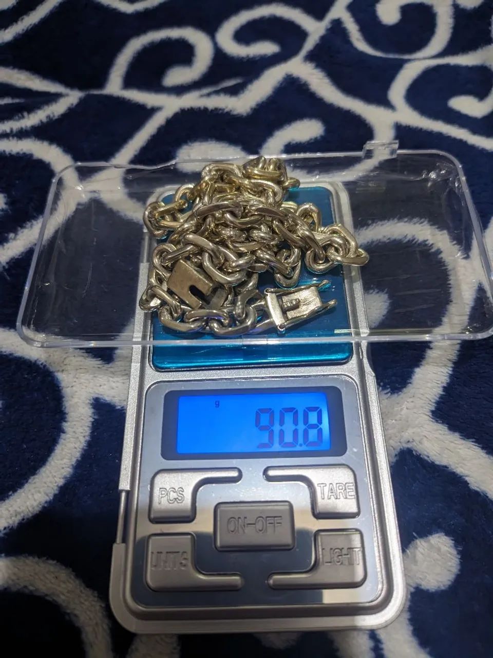 Cordão de prata 950 - Foto 2