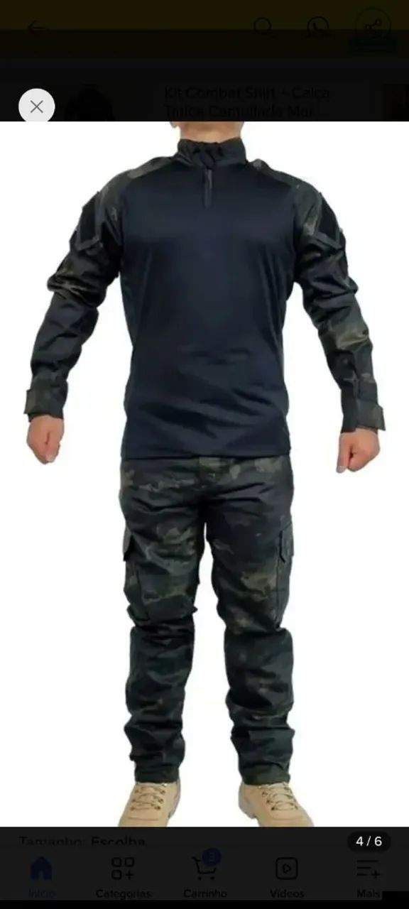 Calça multicam Black - Militar 