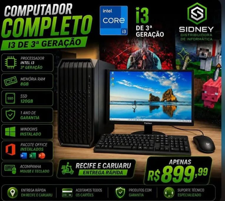 Computador novo Intel core