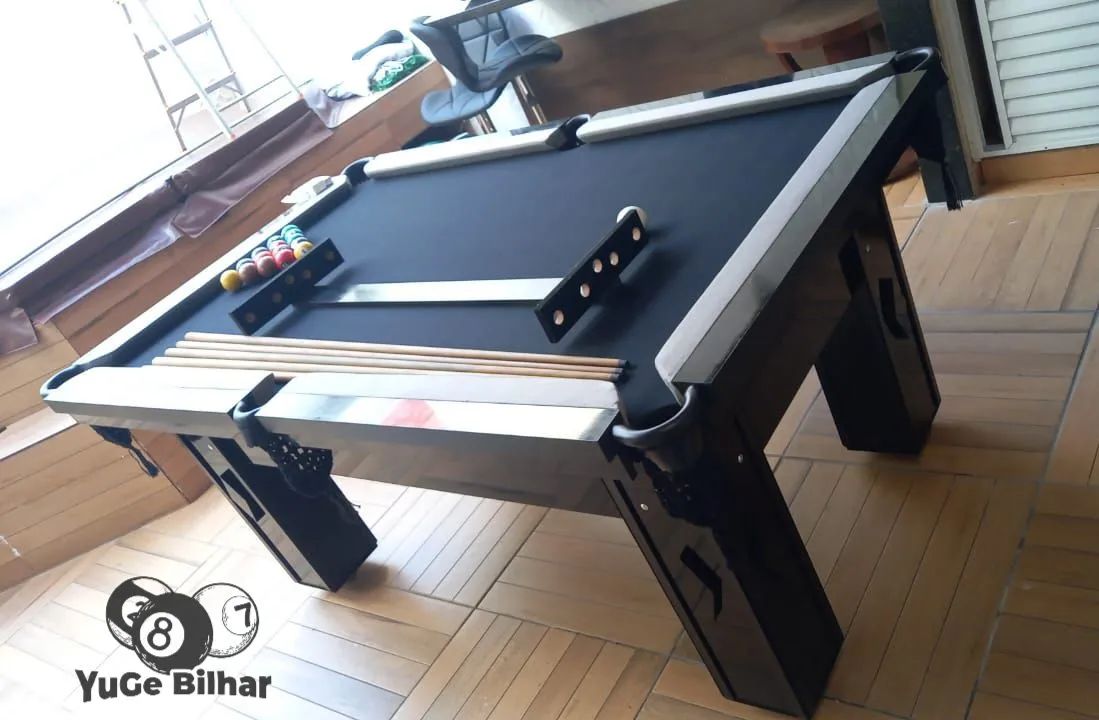 Mesa de bilhar mesa de sinuca campo de pedra ardósia bilhar01 - Foto 2